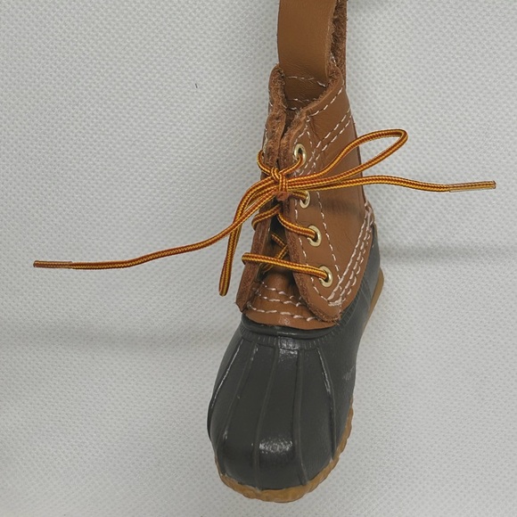 LLBean Brown and Black Boot Keychain - Picture 3 of 3